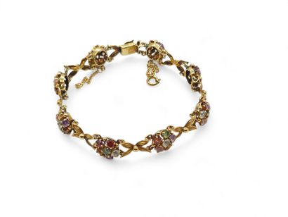 TRAVAIL ETRANGER
Bracelet en or jaune 750°...
