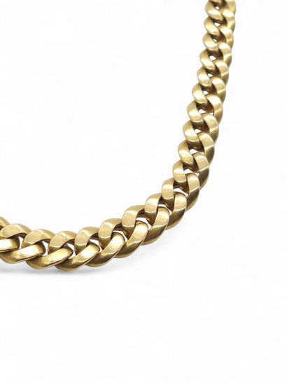 CHAINE EN OR JAUNE 750° maille gourmette
