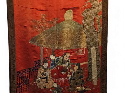 CHINA - Late 19th century
Vertical orange...