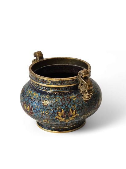CHINE - XIXe siècle
Brûle-parfum circulaire...