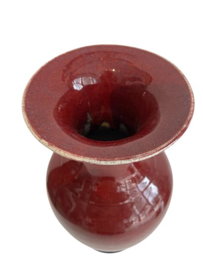 CHINA early 20th century 
Oxblood porcelain...