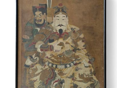 CHINA - 19th century
Ink and colors on paper,...