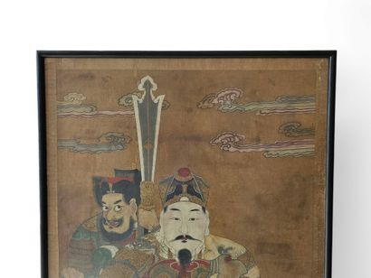 CHINA - 19th century
Ink and colors on paper,...