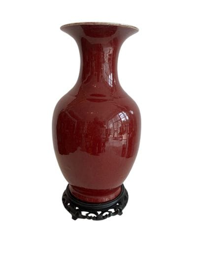 CHINA early 20th century 
Oxblood porcelain...