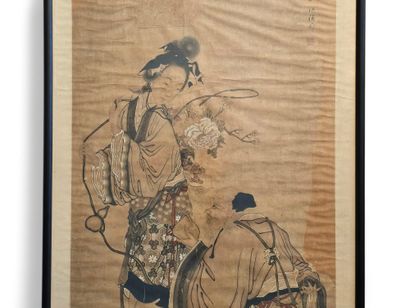 ECOLE CHINOISE du XVIIe siècle d'après
