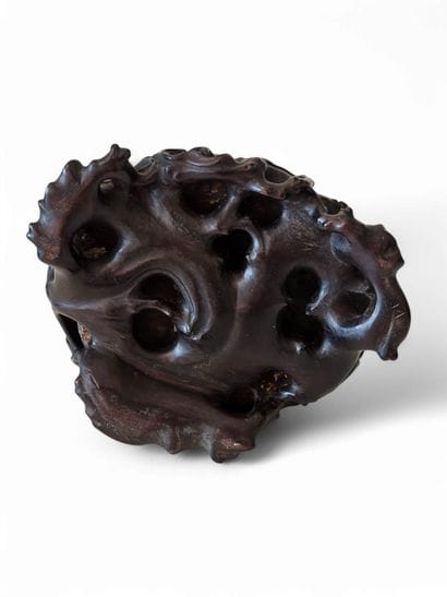 CHINE - XIXe siècle
Groupe en bois sculpté...
