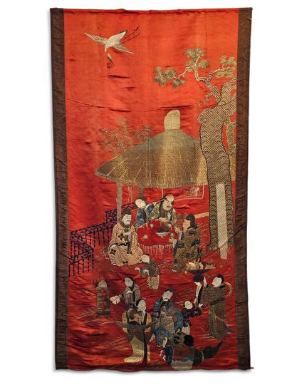 CHINA - Late 19th century
Vertical orange...