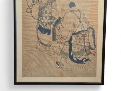 ECOLE CHINOISE du XVIIe siècle d'après
