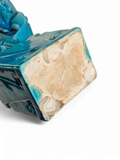 CHINESE WORK XX eme siecle 
Pair of turquoise...