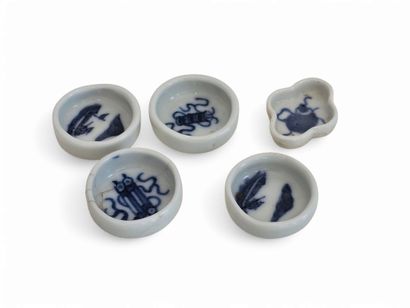 CHINA 20th century
Set of twelve blue and...