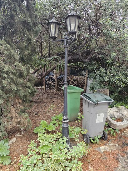 Set of five outdoor floor lamps 
Comprising
Three...