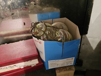 In the boiler room 
Furniture set comprising
Storage...