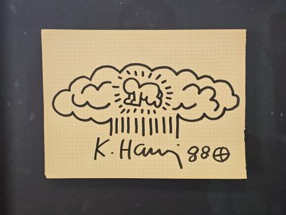 HARING Keith (1958-1990)
Sans titre 
Marqueur...