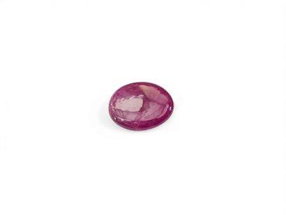 RUBIS purplish red Myanmar	, cabochon, Birmanie	,...