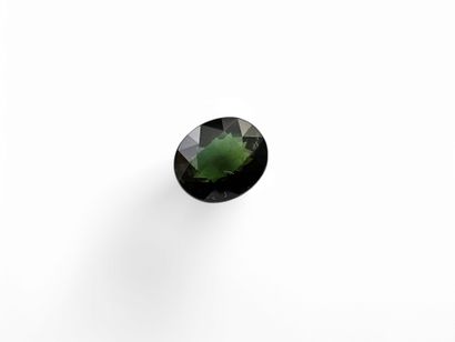 TOURMALINE green , ovale , Mozambique , 1,29...