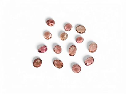 TOURMALINE purplish pink Nbr 14 , ovale ,...