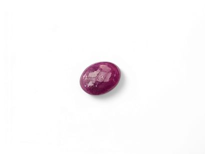 RUBIS purplish red Myanmar	, cabochon, Birmanie	,...