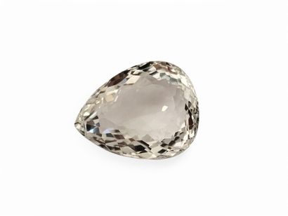 TOPAZE white VVS , poire , Brésil , 53,21...