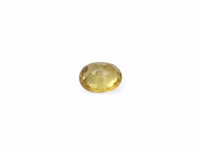 Saphir yellow, oval, madagascar, 1,15 carats...
