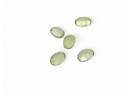 PERIDOT Green Nbr 5, oval, pakistan, 2,38...