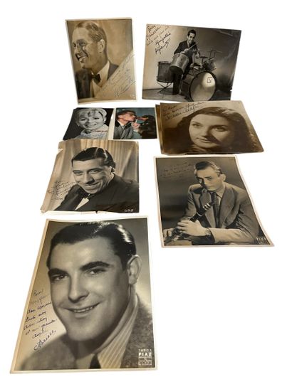 ENSEMBLE OF six dedicated photographs 
including...