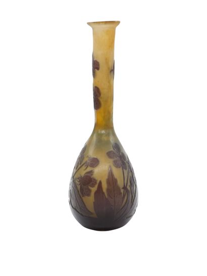 ETABLISSEMENT GALLE circa 1920
VASE soliflor...