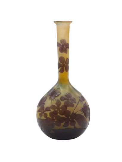 ETABLISSEMENT GALLE circa 1920
VASE soliflor...