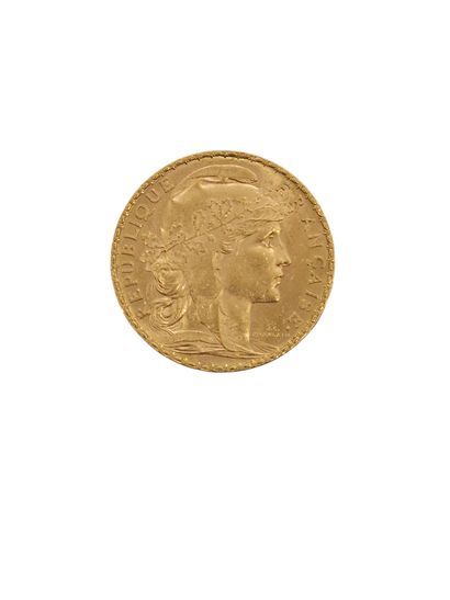 PIECE de 20 francs or au coq 1905
Poids :...