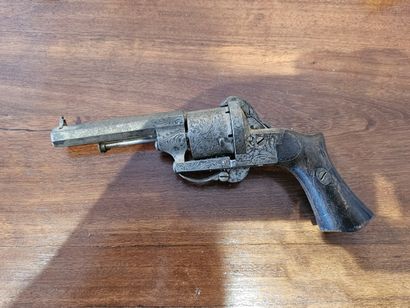 TWO BROCHET REVOLVERS, circa 1870. 
Average...
