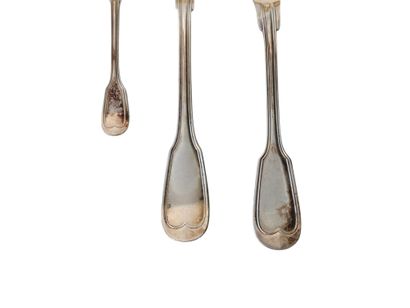 PART OF A COUVER MENAGER in silver-plated...