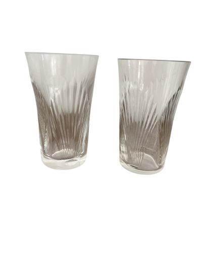 MASION LALIQUE FRANCE
Eleven crystal orangeade...
