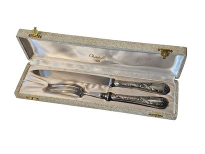 CHRISTOFLE - MARLY model
99-piece silver-plated...