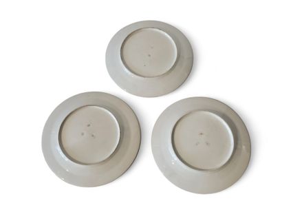 LIMOGES OR PARIS
Three porcelain plates with...