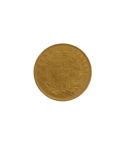 PIECE de 20 francs or 1856/A
Poids 6,40 ...