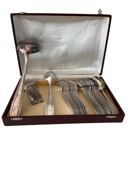 PART OF A SLAVER HOUSEHOLD in silver-plated...