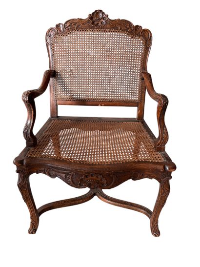 French WORK XIXth century 
Curved straight-back...