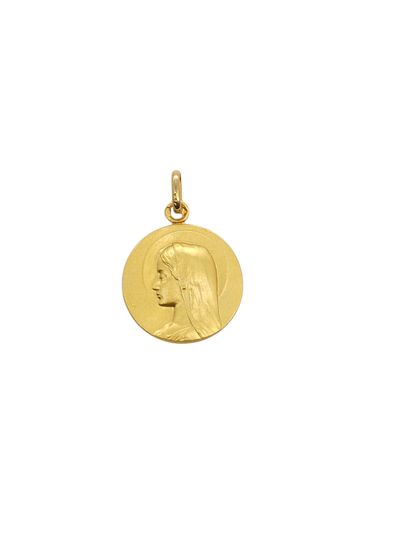MEDAILLE de la Vierge en or jaune 750°
Poids...