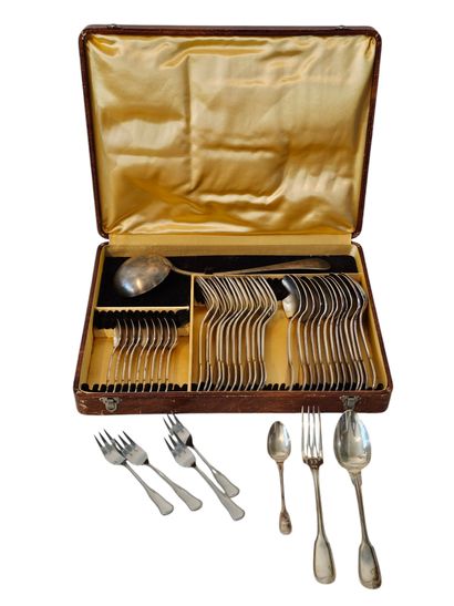 PART OF A COUVER MENAGER in silver-plated...