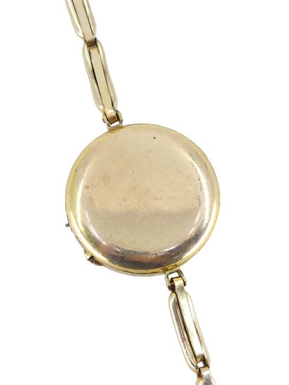 MONTRE bracelet de dame, boîtier rond en...