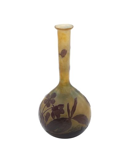 ETABLISSEMENT GALLE circa 1920
VASE soliflor...