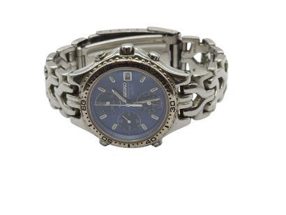 SEIKO SQ 100 Titanium 
Steel wristwatch,...