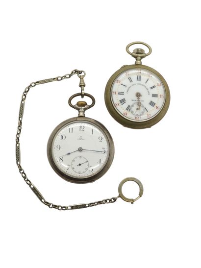 OMEGA
Montre de gousset, cadran rond, blanc...