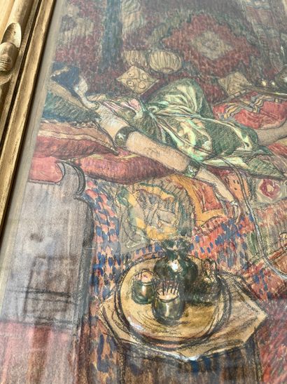 ALEXIS Louis de BROCA 
Drawing, watercolor,...