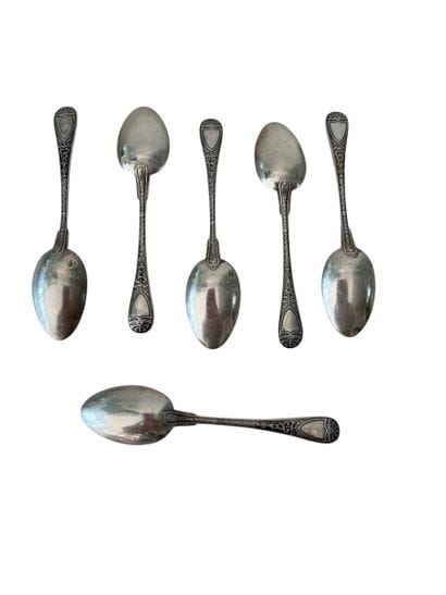 HENIN ET compagnie 
Six 925° Minerva silver...