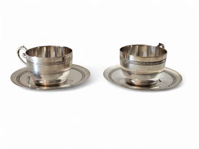 GALLIA Silverware
Pair of silver-plated cups...