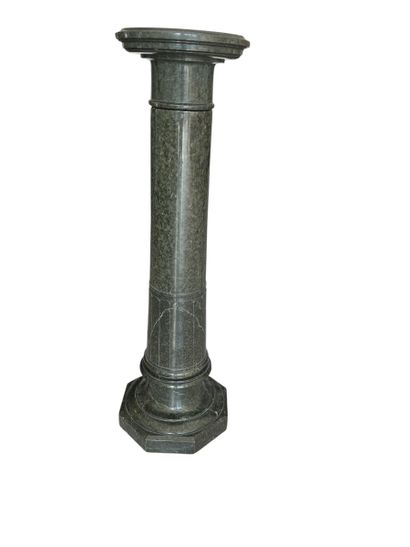 20th century French work 
Green marble column...