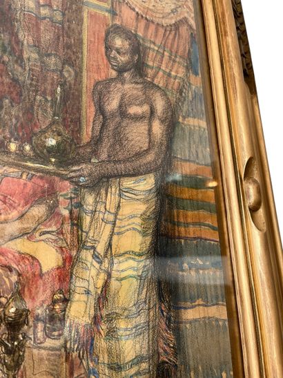 ALEXIS Louis de BROCA 
Drawing, watercolor,...