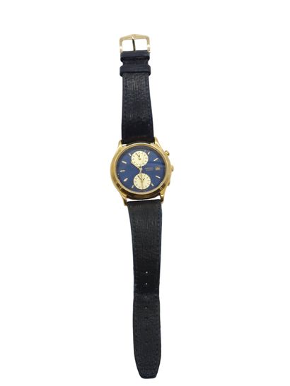 SEIKO 
Wristwatch, round gold-plated metal...