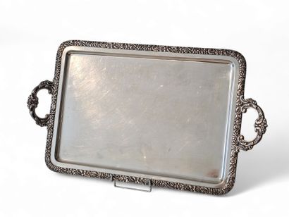 SPANISH WORK 
916° silver serving tray with...