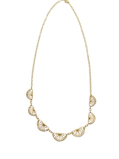 COLLIER colerette en or jaune 750° maille...